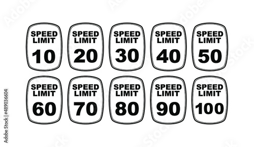 speed limit sign	