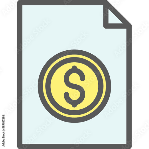 File Invoice Dollar Icon