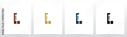Microphone On Letter Logo Design L