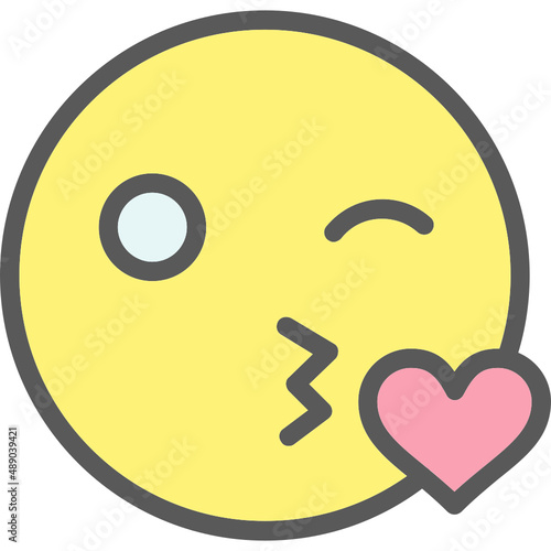 Kiss Wink Heart Icon