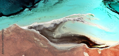 Petrified wave, abstract photography of the deserts of Africa from the air. aerial view of desert landscapes, Genre: Abstract Naturalism, from the abstract to the figurative photo