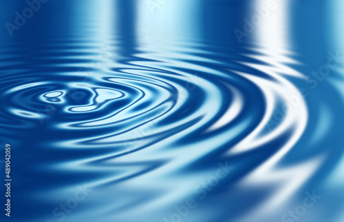 Just a drop in the ocean. Smoothly animated waves in blue. © Yuri Arcurs/peopleimages.com