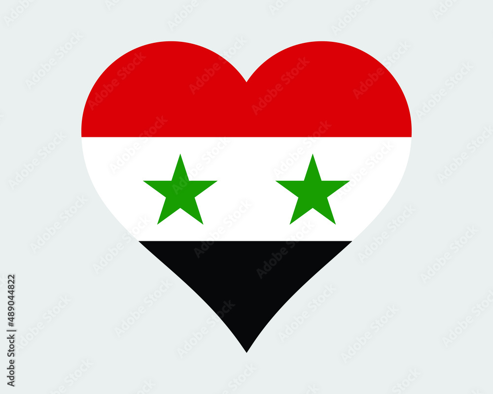 Syria Heart Flag. Syrian Love Shape Country Nation National Flag. Syrian Arab Republic Banner Icon Sign Symbol. EPS Vector Illustration. Syria Heart Flag. Syrian Love Shape Country Nation National Flag. Syrian Arab Republic Banner Icon Sign Symbol. EPS Vector Illustration.