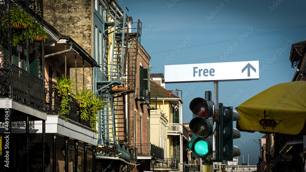 Street Sign to Free