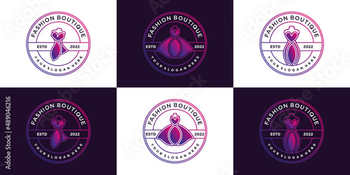 Set of modern boutique logo design collection Premium Vector  Part 3