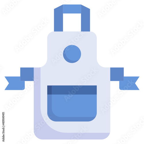 APRON flat icon,linear,outline,graphic,illustration