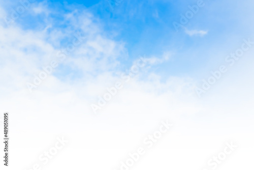 Blue sky and bright clouds at Jeju Island, Korea