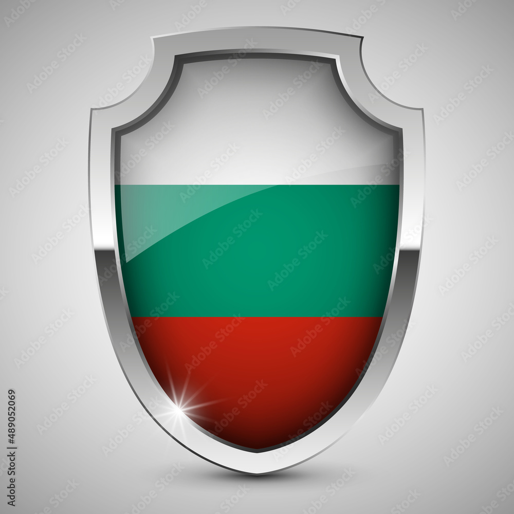EPS10 Vector Patriotic shield with flag of Bulgaria. EPS10 Vector Patriotic shield with flag of Bulgaria.