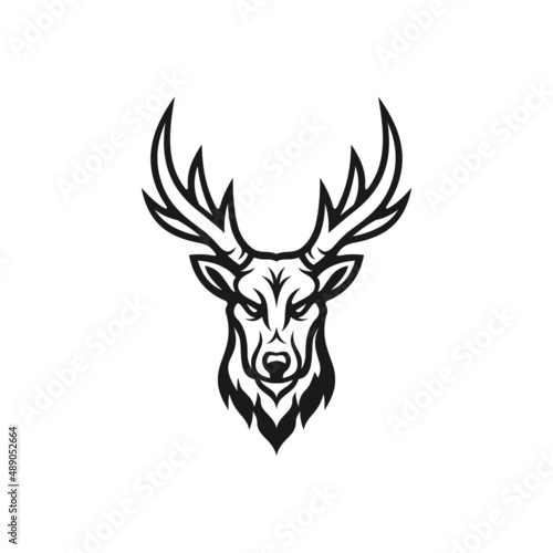 Deer logo design vector inspiration