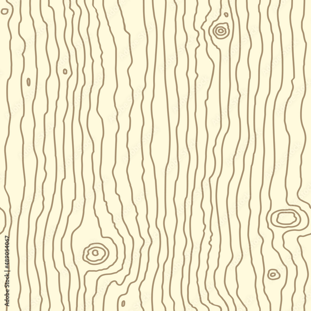 Seamless wooden pattern. Wood grain texture. Dense lines. Vector