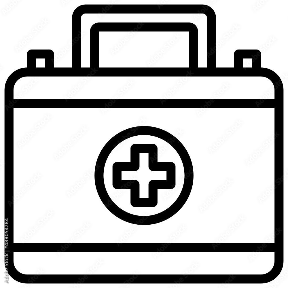FIRST AID KIT line icon,linear,outline,graphic,illustration FIRST AID KIT line icon,linear,outline,graphic,illustration