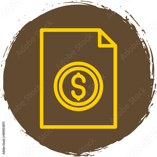 File Invoice Dollar Icon