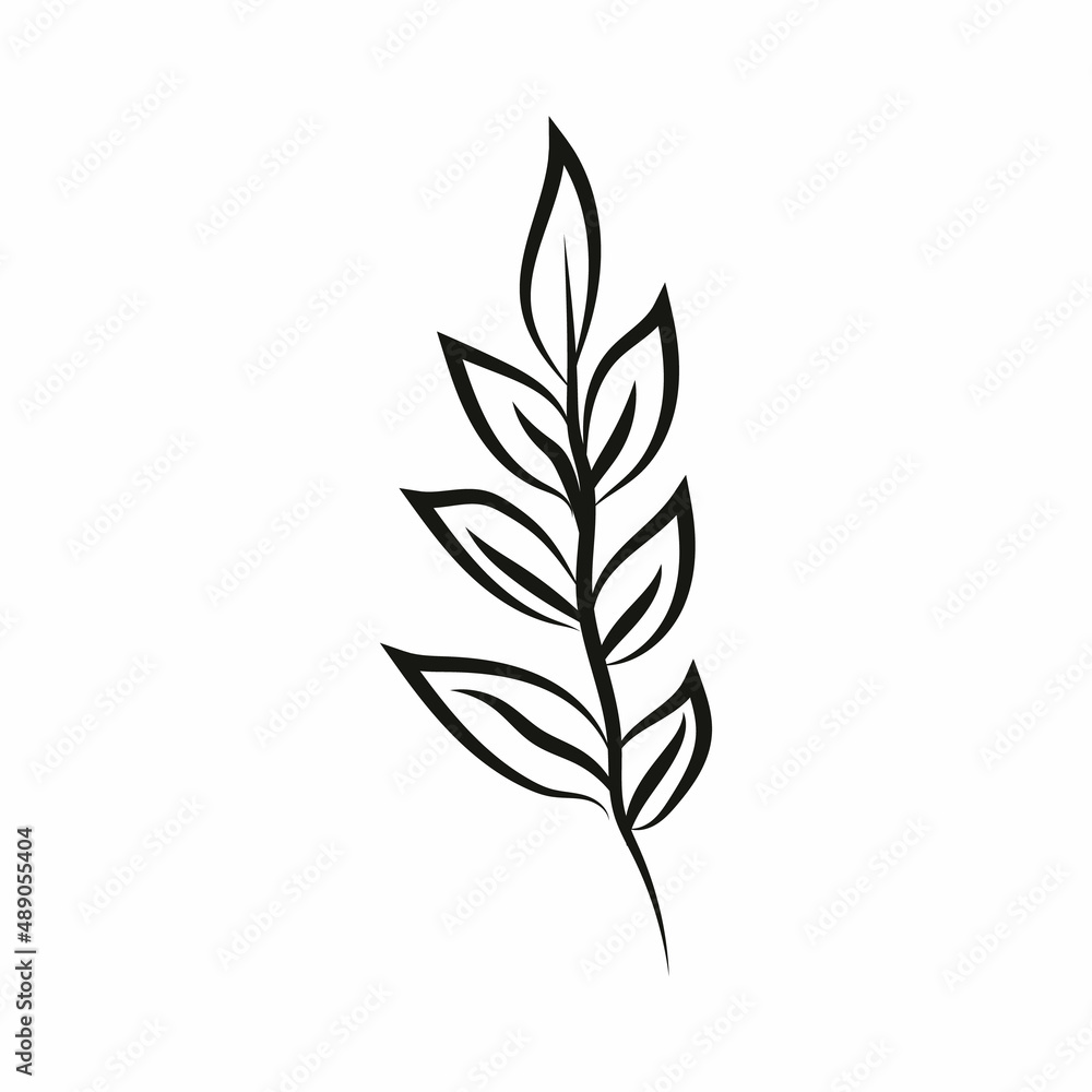 Leaf logo design, vector natural concept inspiration, leaf icon. Leaves