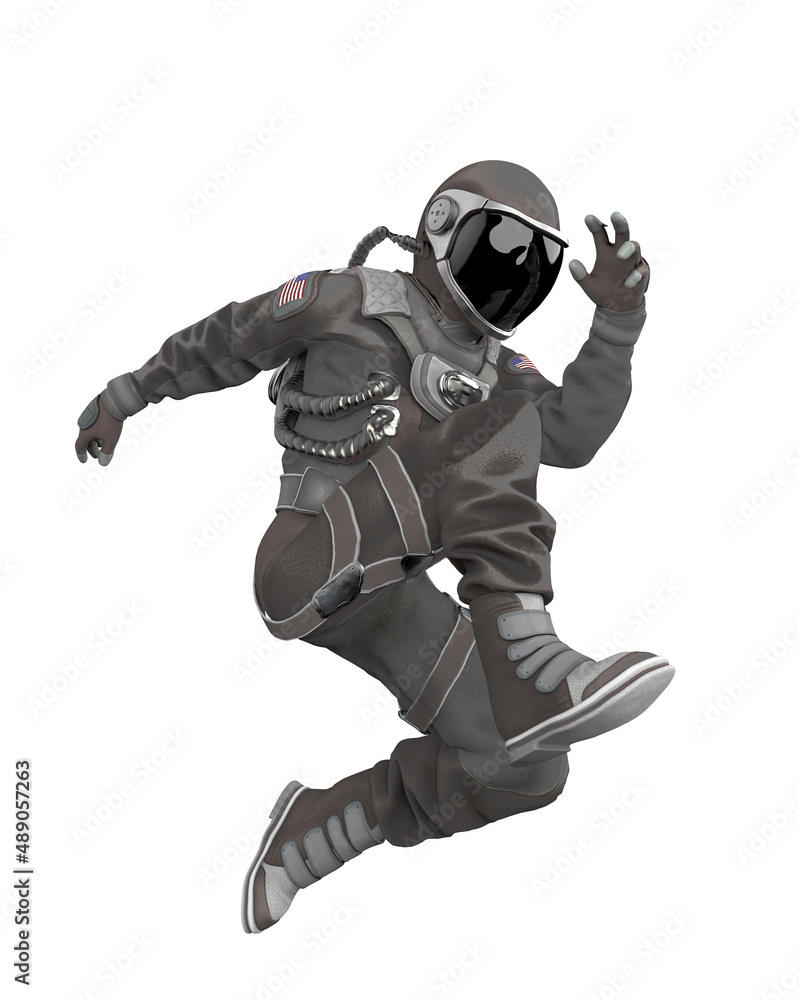 american astronaut is jumping american astronaut is jumping