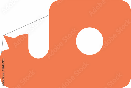 Vector illustration of Sticky tape isolated