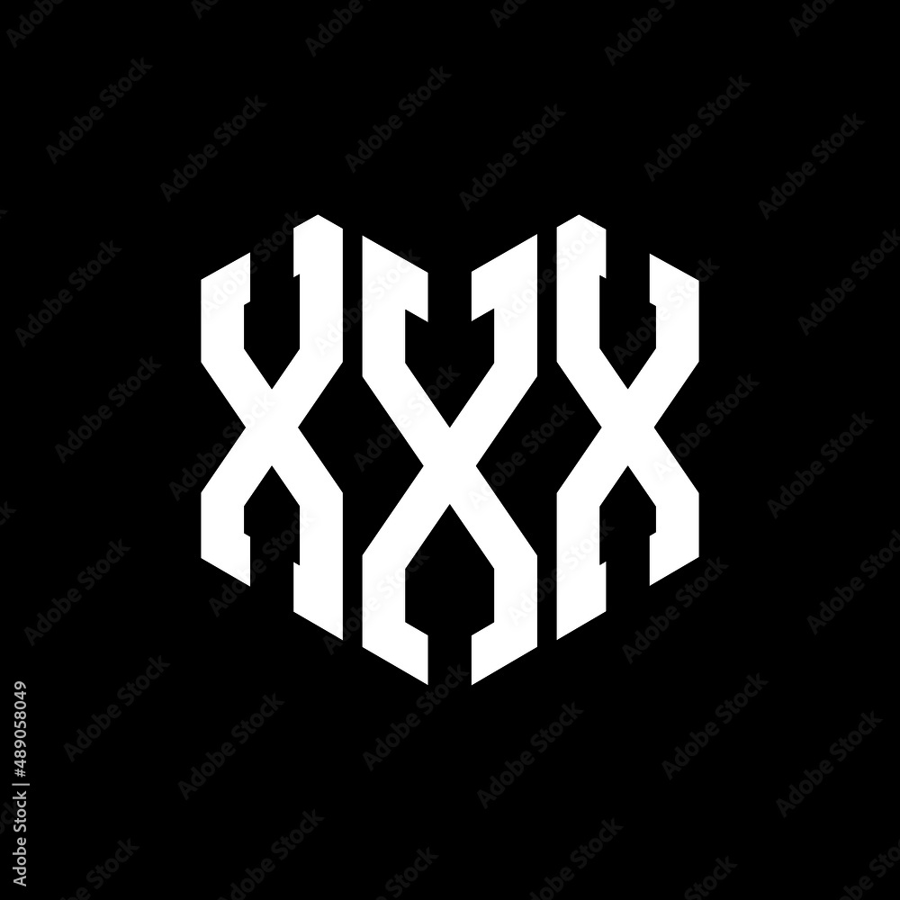 Xxx Letter Logo Design On Black Backgroundxxx Creative Initials Letter Logo Conceptxxx Letter 7627