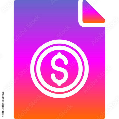 File Invoice Dollar Icon