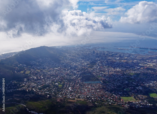 View from the Table Mountain at Cape-Town, South Africa