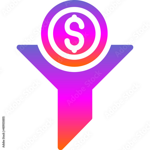 Funnel Dollar Icon