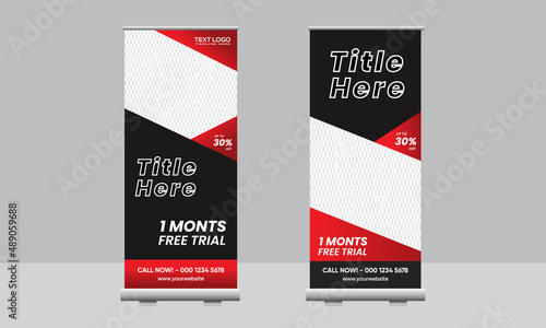 Fitness Roll Up Banner Design