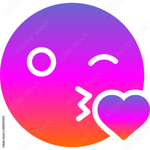 Kiss Wink Heart Icon