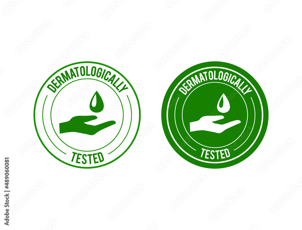 dermatologically tested icon vector illustration dermatologically tested icon vector illustration