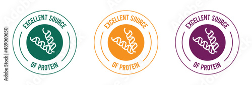 excellent source of protein icon vector illustration  photo