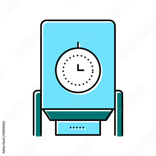 paper chips dryer machine color icon vector illustration