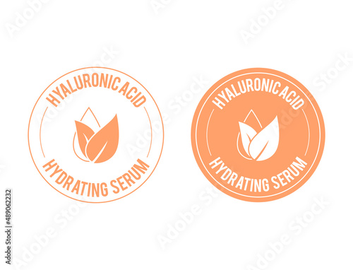 hyaluronic acid hydrating serum icon vector illustration 