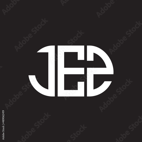 JEZ letter logo design on black background. JEZ creative initials letter logo concept. JEZ letter design.