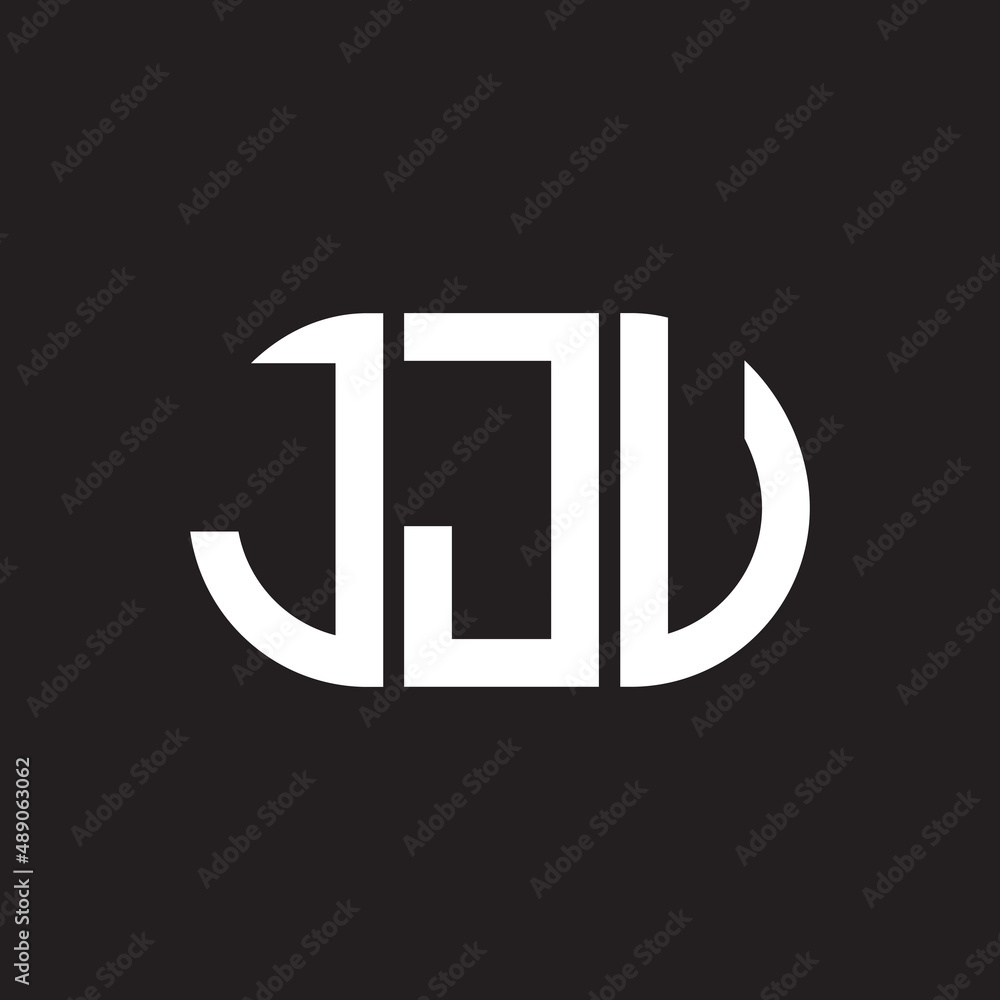 JJU letter logo design on black background. JJU creative initials letter logo concept. JJU letter design. JJU letter logo design on black background. JJU creative initials letter logo concept. JJU letter design.