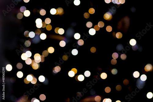 Abstract holiday light in bokeh (background)