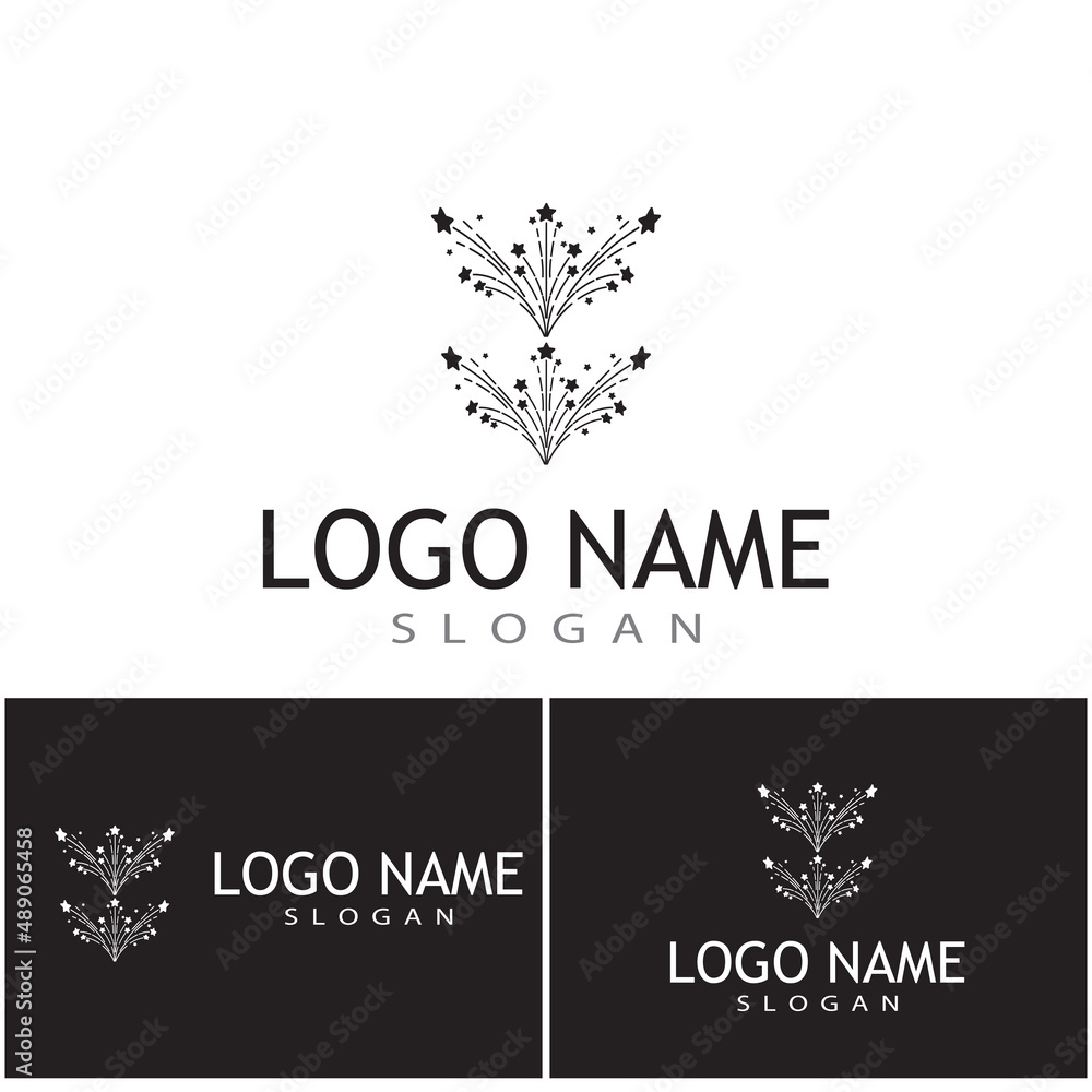 Fireworks Logo Template vector symbol Fireworks Logo Template vector symbol