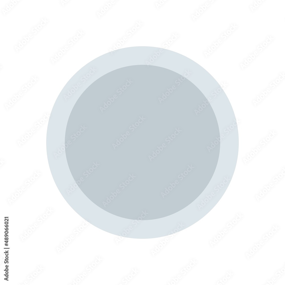 Plate top view icon. Plate cartoon. Vector illustration. Plate top view icon. Plate cartoon. Vector illustration.