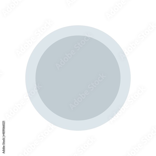 Plate top view icon. Plate cartoon. Vector illustration.