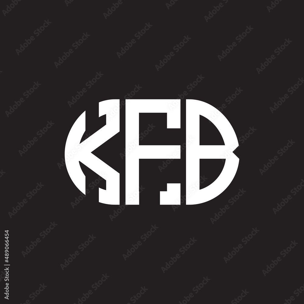 KFB letter logo design on black background. KFB creative initials letter logo concept. KFB letter design. KFB letter logo design on black background. KFB creative initials letter logo concept. KFB letter design.