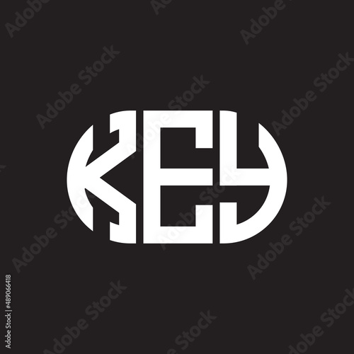 KEY letter logo design on black background. KEY creative initials letter logo concept. KEY letter design.