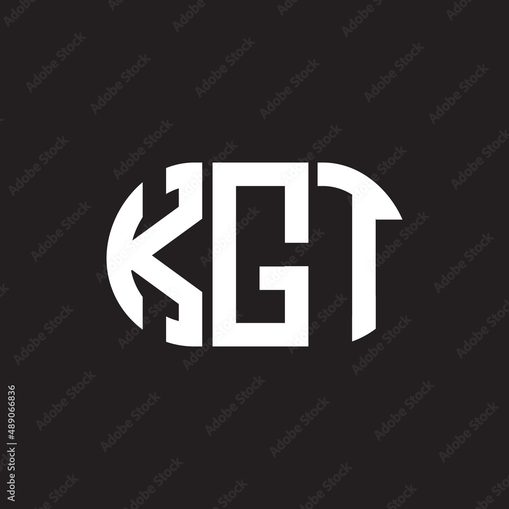 KGT letter logo design on black background. KGT creative initials letter logo concept. KGT letter design. KGT letter logo design on black background. KGT creative initials letter logo concept. KGT letter design.