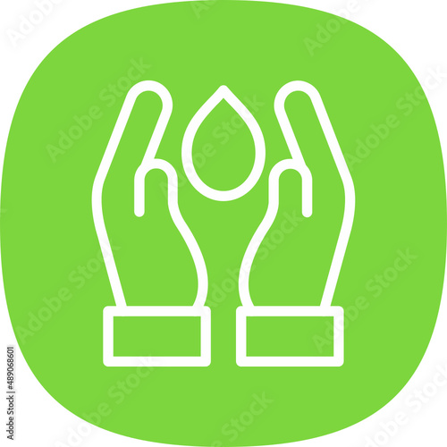 Hand Holding Water Icon