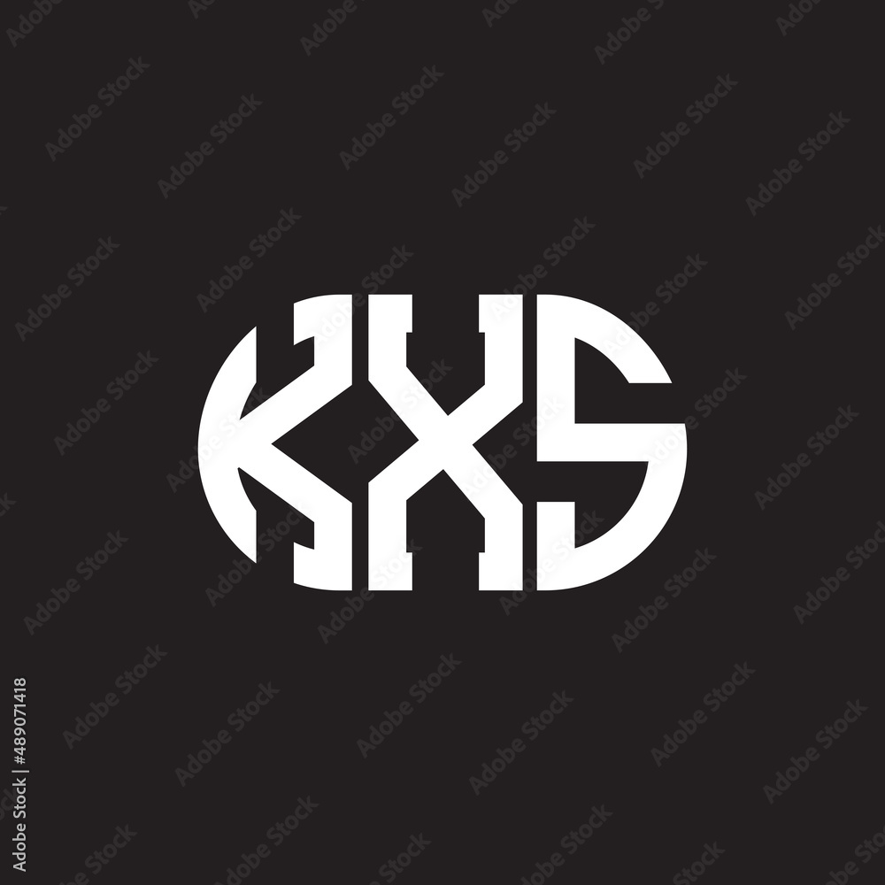 KXS letter logo design on black background. KXS creative initials letter logo concept. KXS letter design. KXS letter logo design on black background. KXS creative initials letter logo concept. KXS letter design.