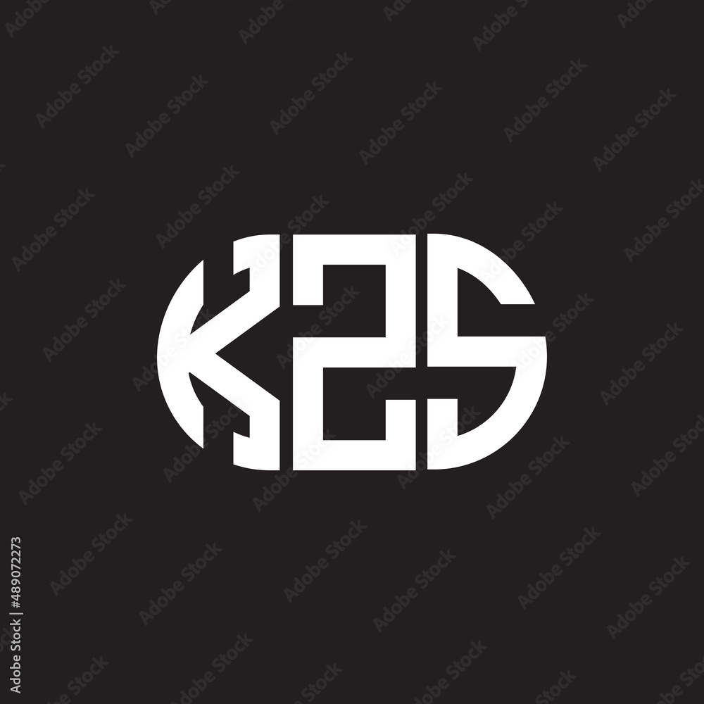 KZS letter logo design on black background. KZS creative initials letter logo concept. KZS letter design. KZS letter logo design on black background. KZS creative initials letter logo concept. KZS letter design.