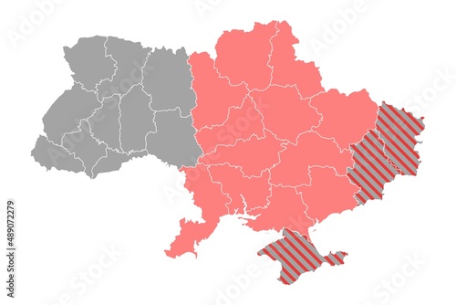 Map of the war in Ukraine.