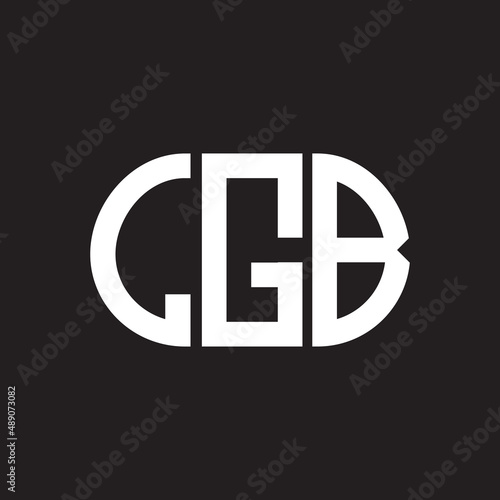 CGB letter logo design on black background. CGB creative initials letter logo concept. CGB letter design. photo