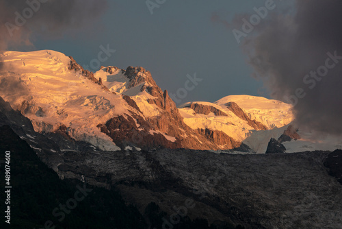 Mont Blanc at sunset. Alps. © Jacek Jacobi