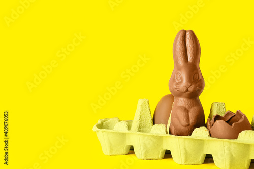 Chocolate easter bunny and ...