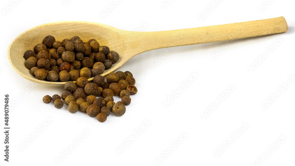 isolated image of spice round pepper on white background isolated image of spice round pepper on white background