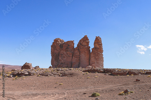 The Monjes de la Pacana in Atacama desert Chile