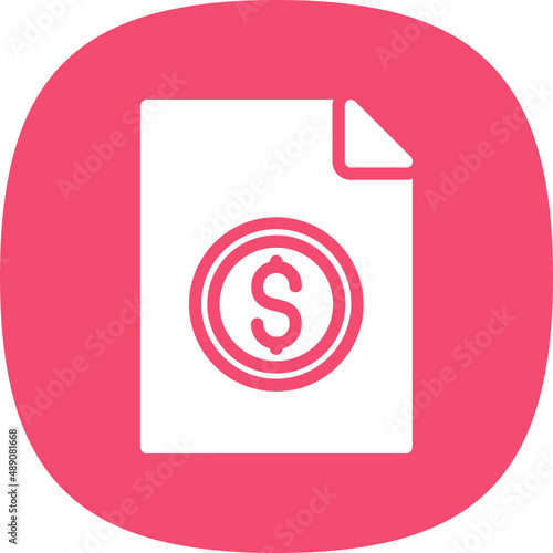 File Invoice Dollar Icon