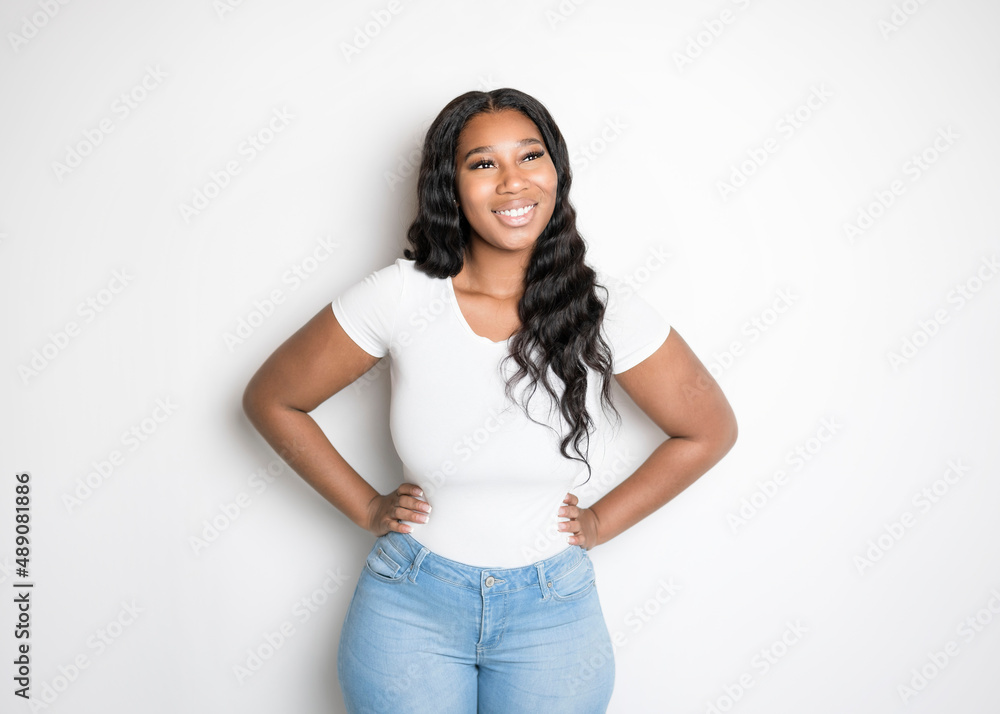 Studio portrait of beautiful brunette young dark-skinned woman, Studio portrait of beautiful brunette young dark-skinned woman,