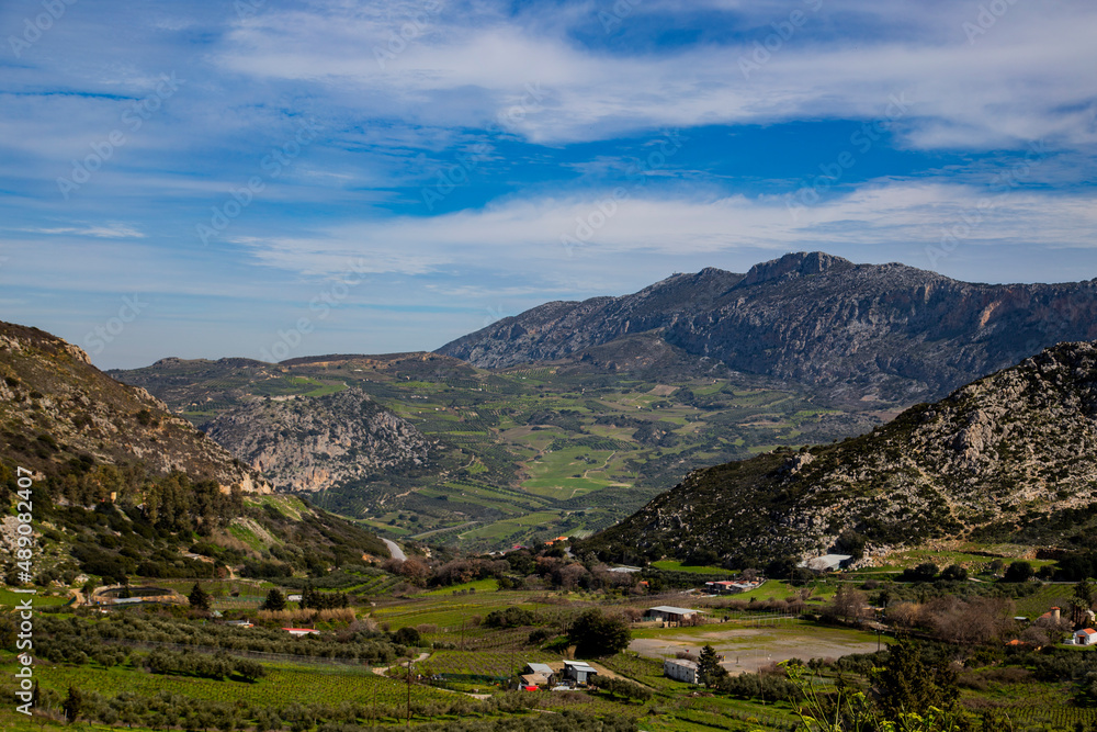 View to a valey near Heraklion Crete